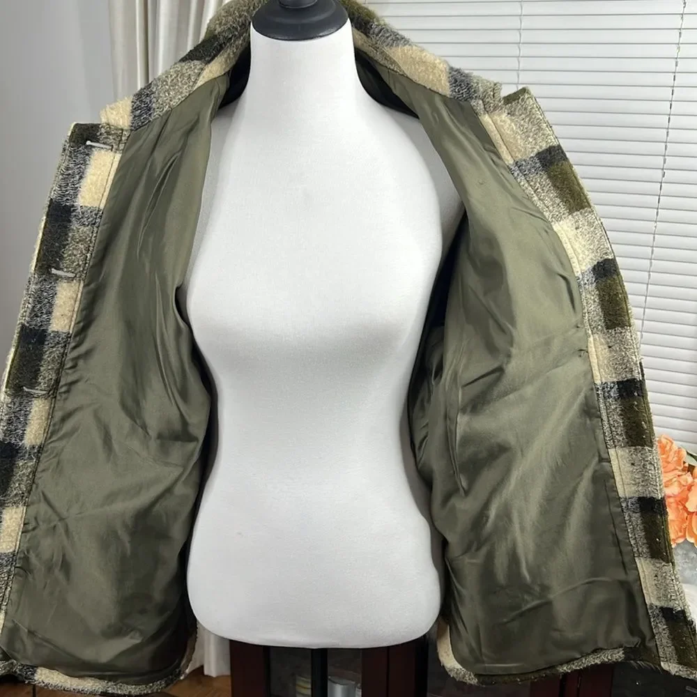 Madewell Belrose Shirt-Jacket in Maran Plaid Sz L - Picture 9 of 11